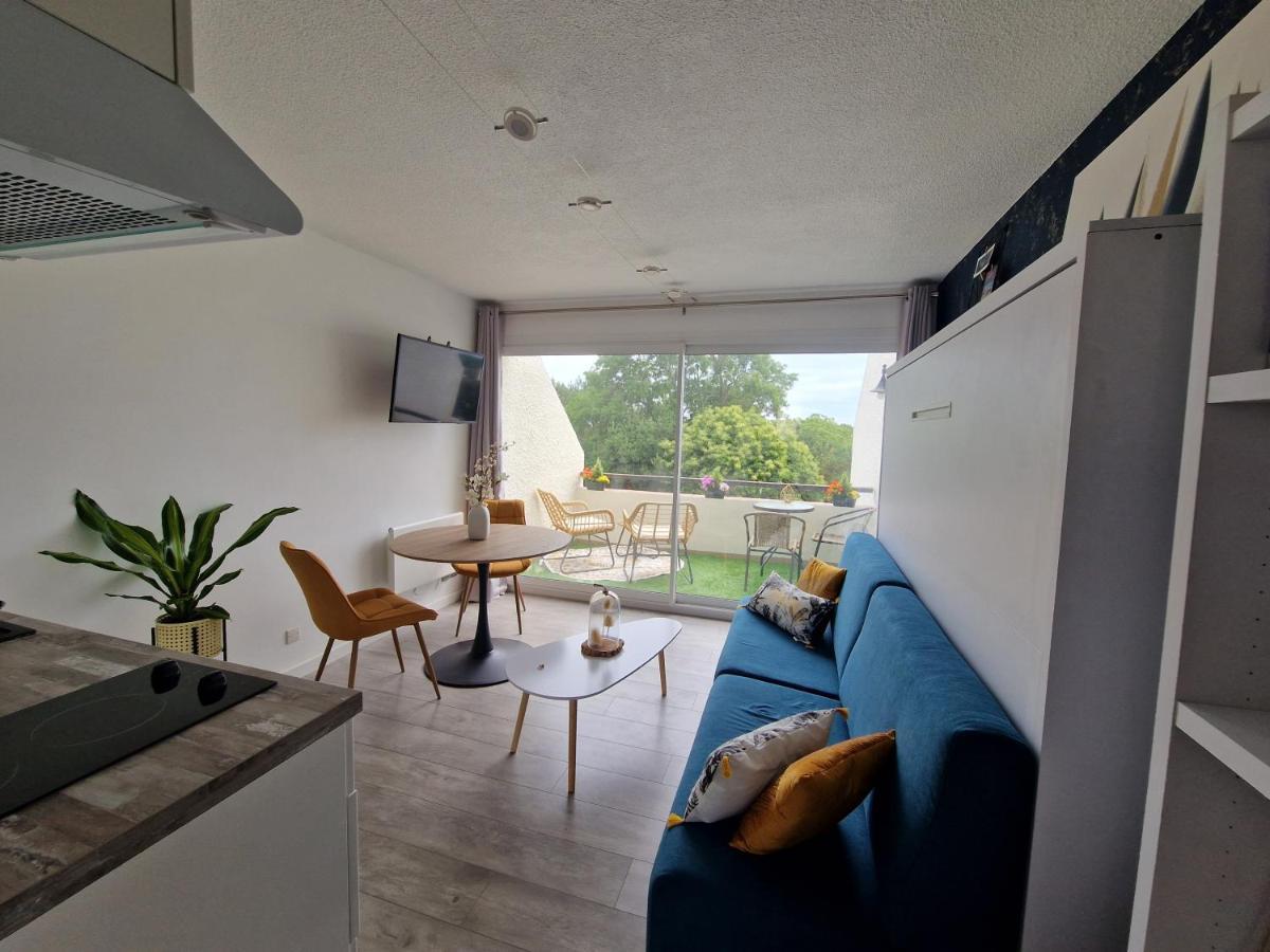 Guidel-Plages Studio Lumineux Balcon Vue Mer & Piscine エクステリア 写真