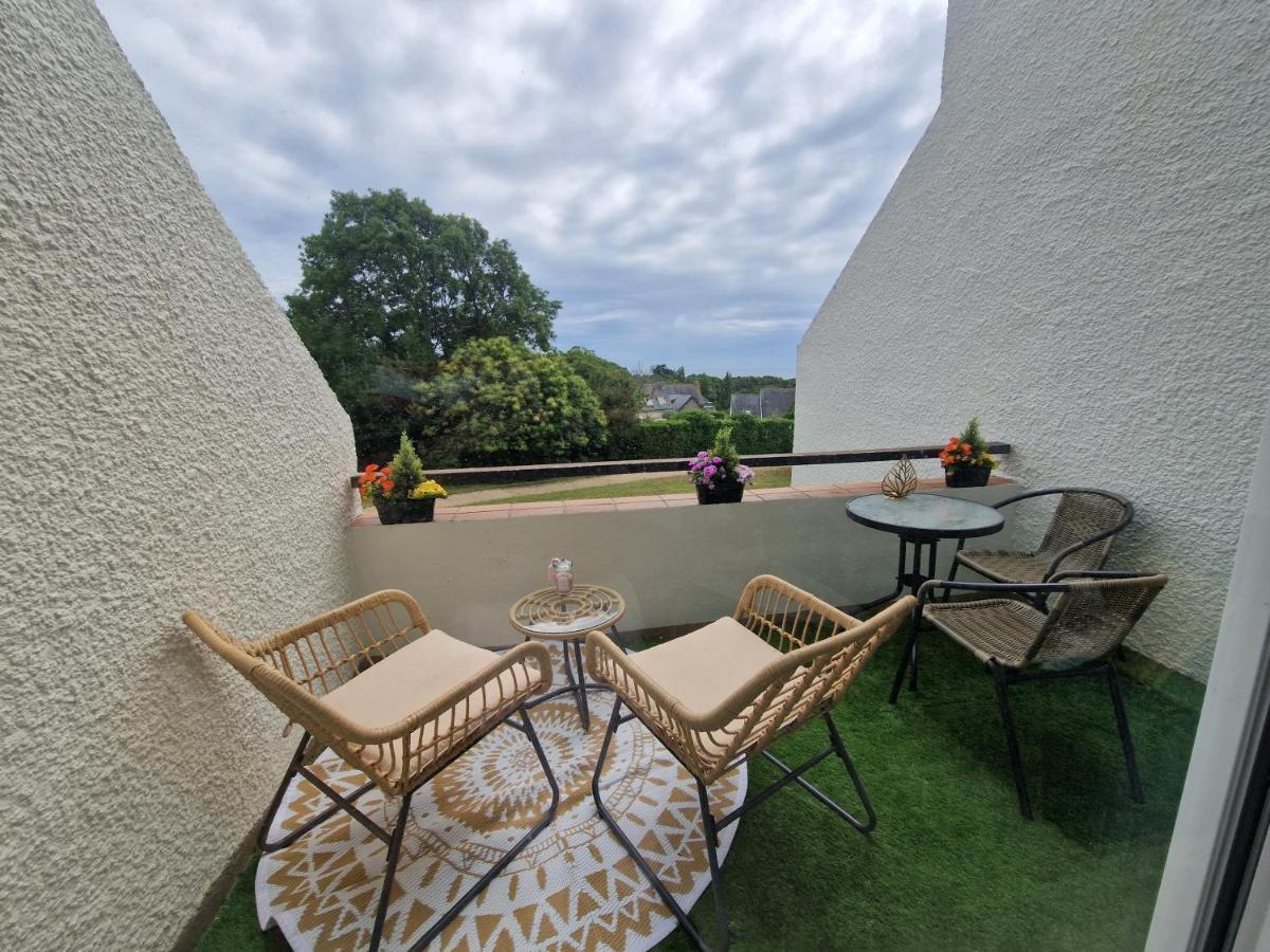 Guidel-Plages Studio Lumineux Balcon Vue Mer & Piscine エクステリア 写真