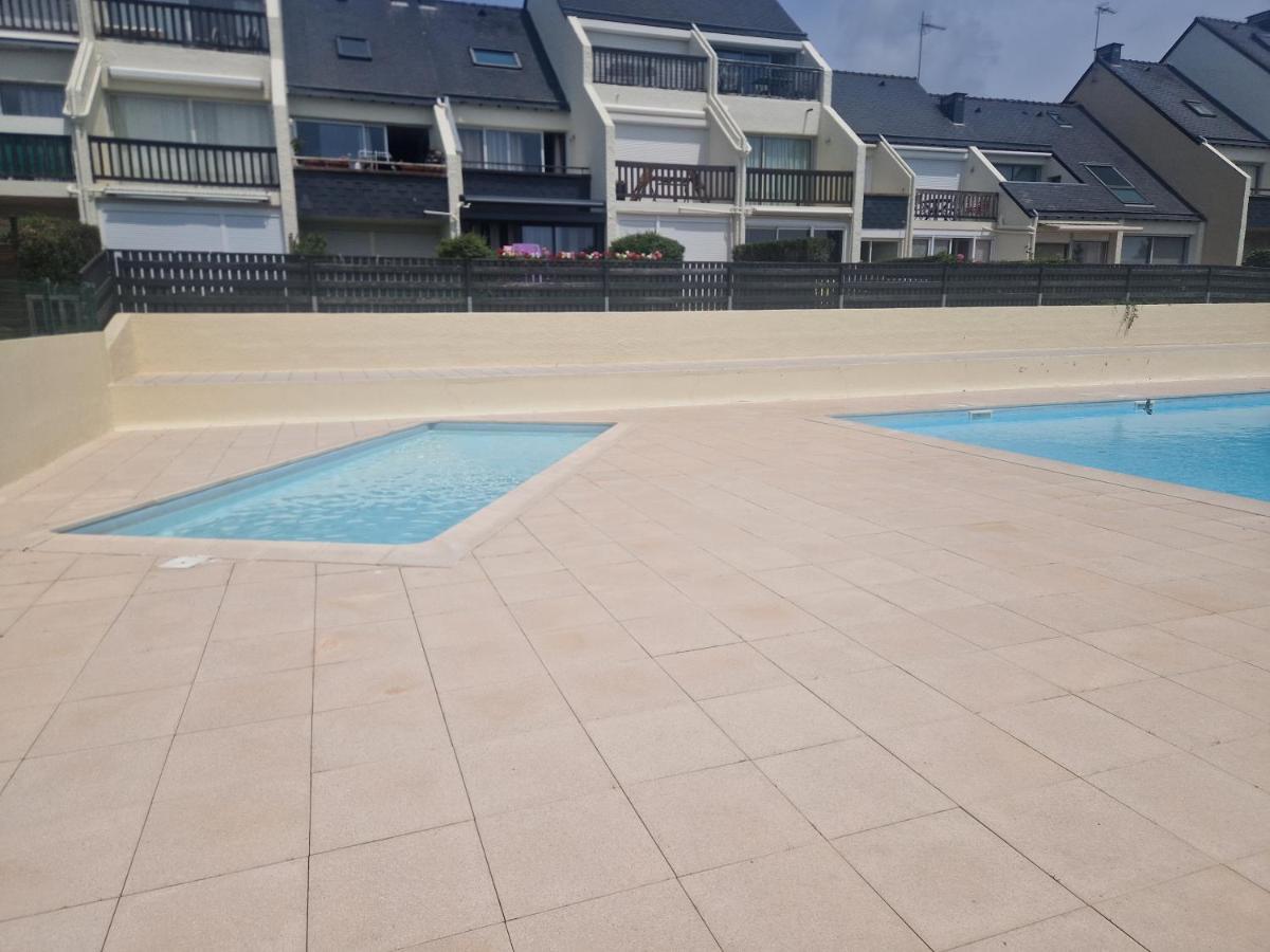 Guidel-Plages Studio Lumineux Balcon Vue Mer & Piscine エクステリア 写真
